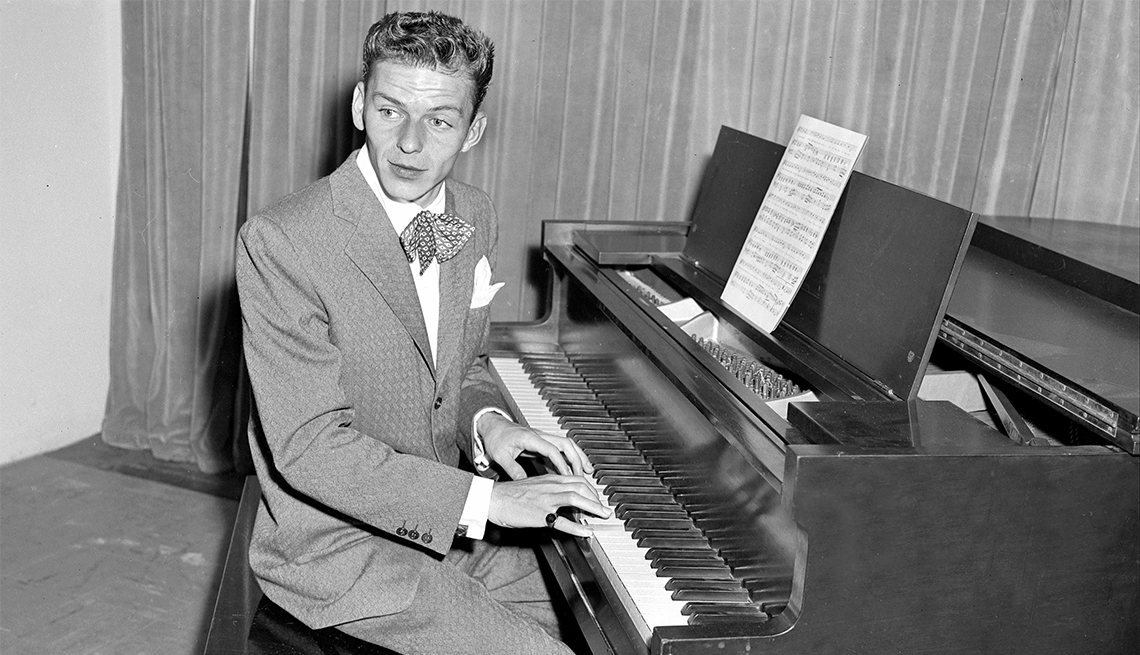 item 19 of Gallery image - Frank Sinatra playing piano at The Daily News