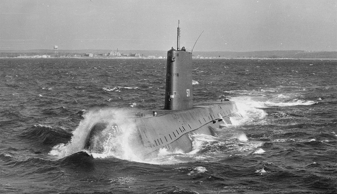 item 1 of Gallery image - The world's first nuclear powered submarine Nautilus sets out to sea on a trial run