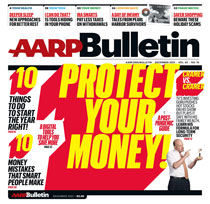 cover of december a a r p bulletin protect your money