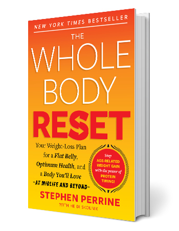 "The Whole Body Reset" by Stephen Perrine and Heidi Skolnik book cover, New York Times Bestseller