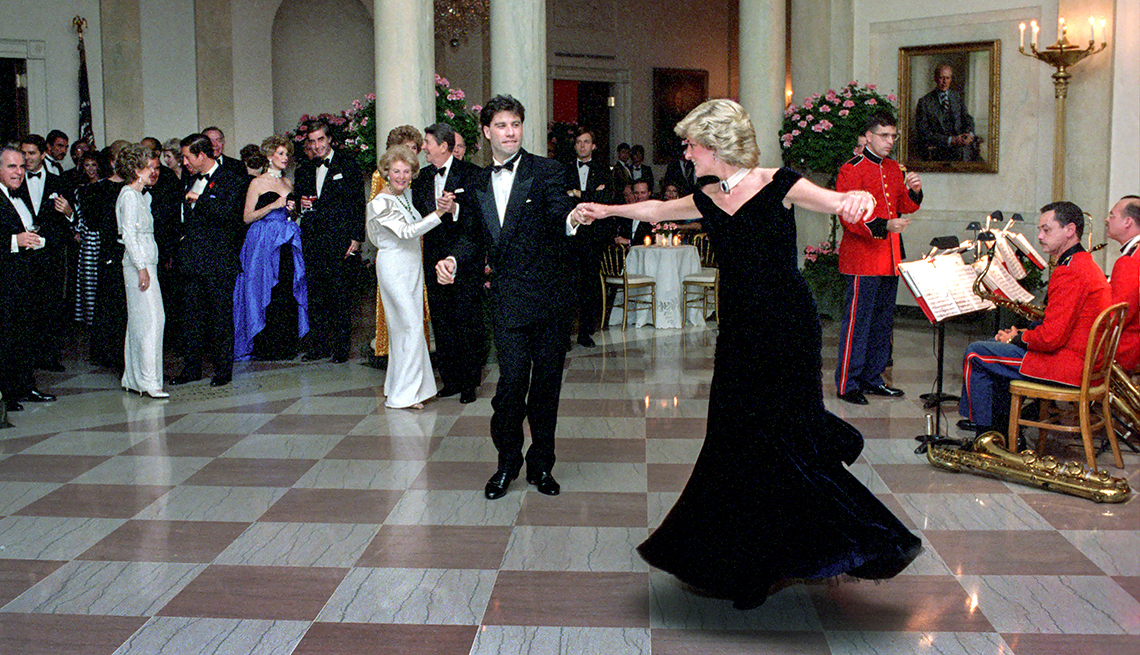 item 7 of Gallery image - John Travolta dances with Princess Diana in the White House