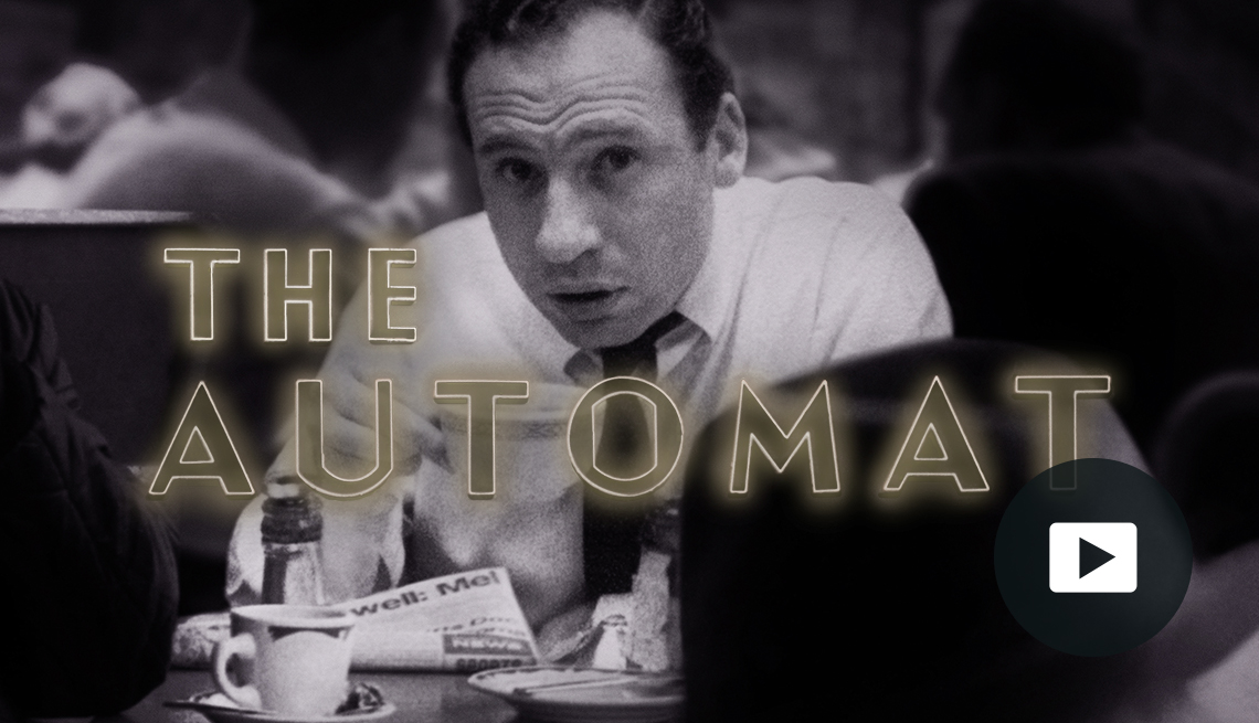 The Automat documentary. Video play button icon