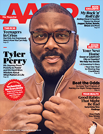 cover of a a r p the magazine Aug/Sept 2022 with Tyler Perry