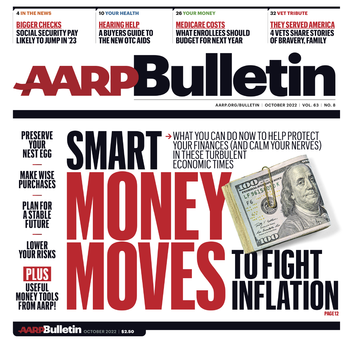 A A R P Bulletin October 2022 issue cover. 