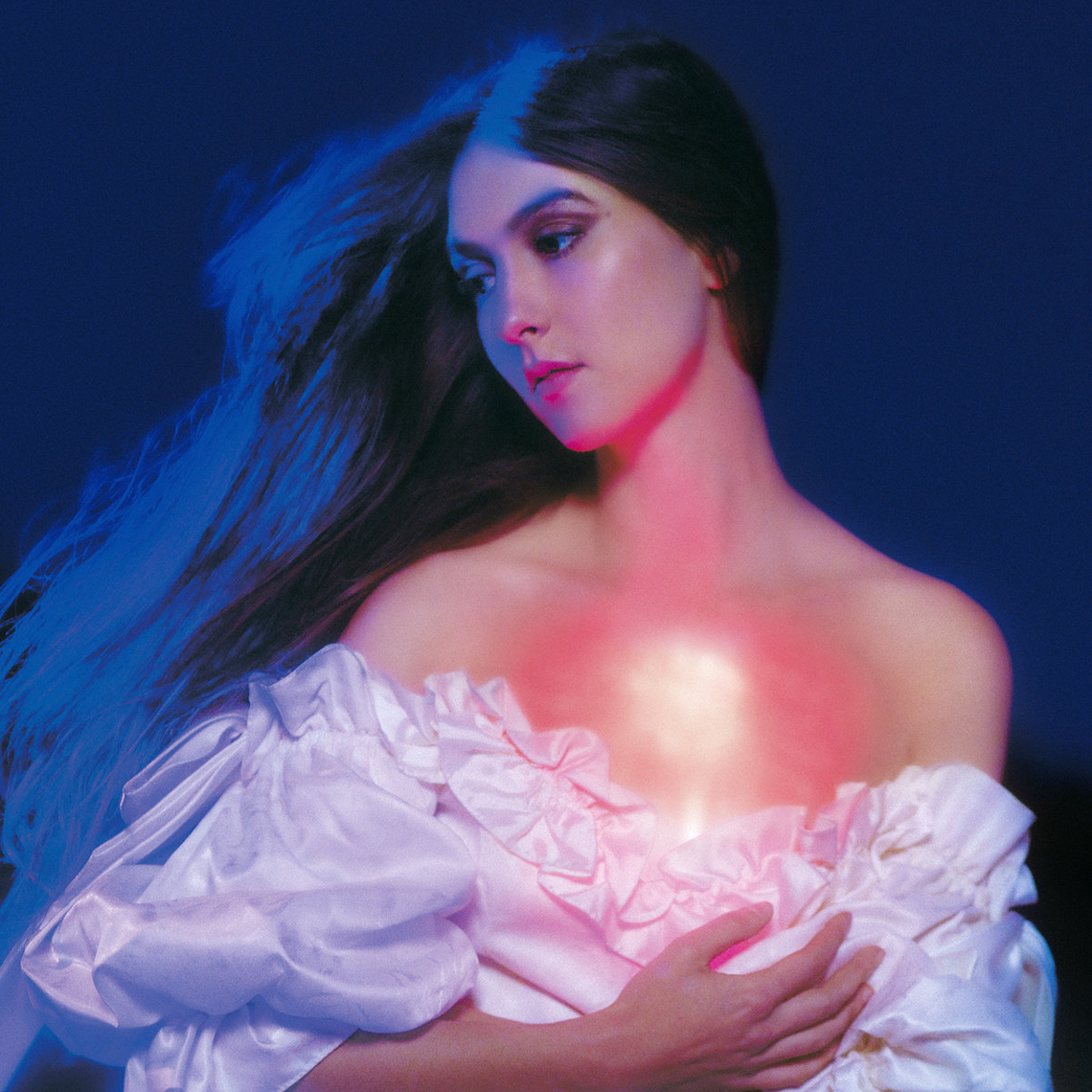 The album cover for Weyes Blood's And in the Darkness, Hearts Aglow