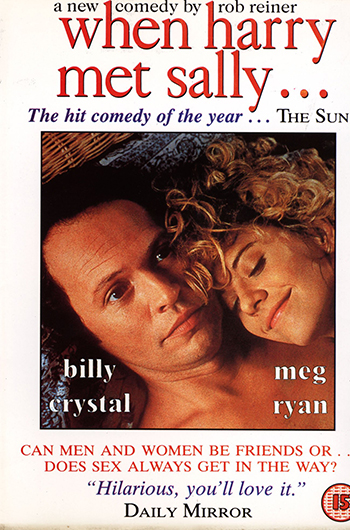 movie poster with billy crystal and meg ryan in bed from when harry met sally
