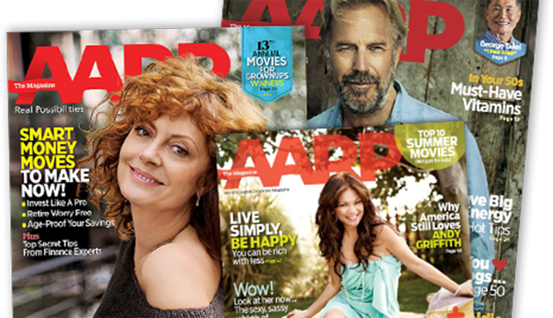 AARP The Magazine - 3 magazine covers