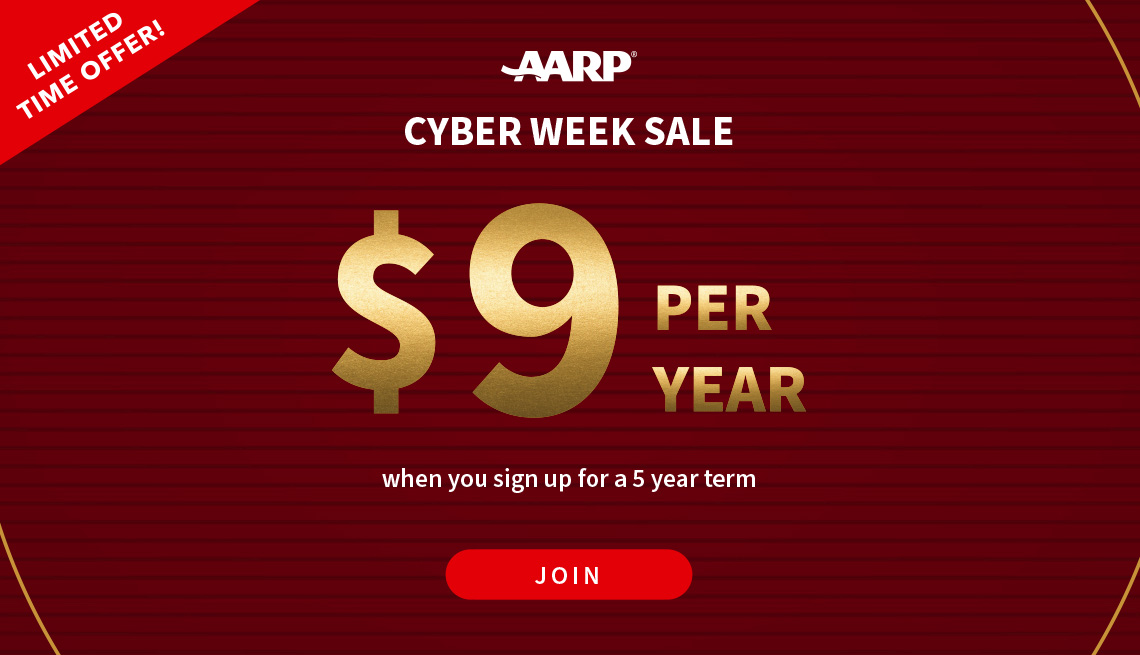AARP Cyber Week Sale for $9/per year