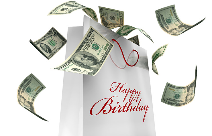Grafico de dinero - Sácale provecho a tu cumpleaños y a tu edad 