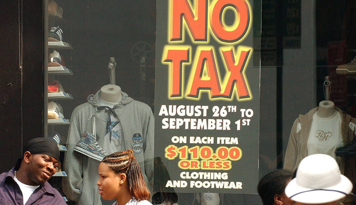 Sixteen states hold sales-tax holidays in July or August, with savings of up to $8 on every $100 spent.