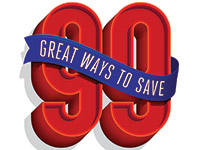 99 ways to save logo. Money management.