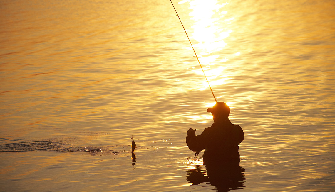 fishing on sunsetThings That Are Cheaper in Retirement - Recreation and Entertainment  