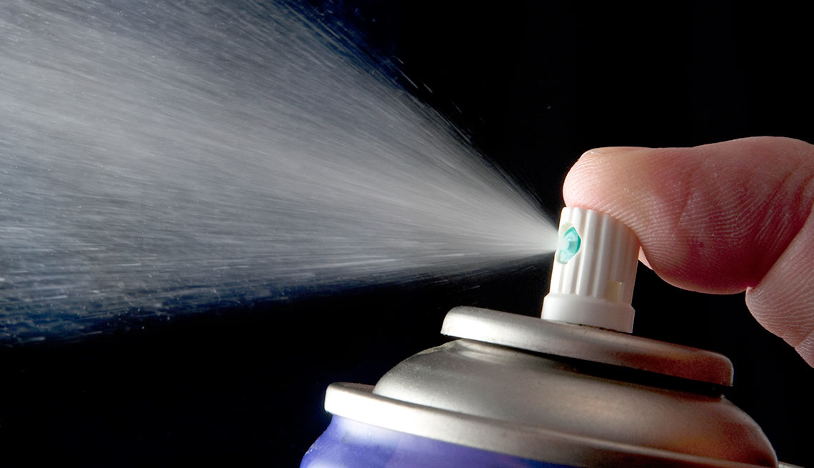 Household items with multiple uses - hair spray 