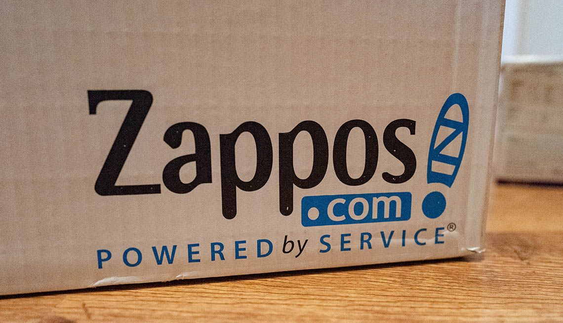 Caja de la compañía Zappos