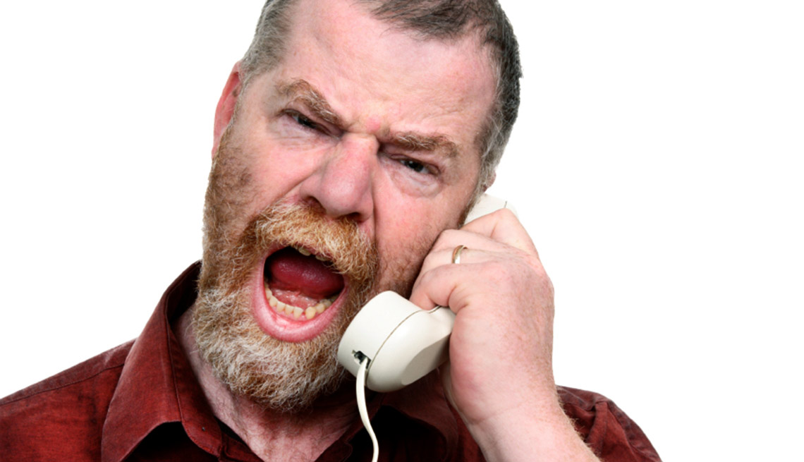 Angry Man on Phone