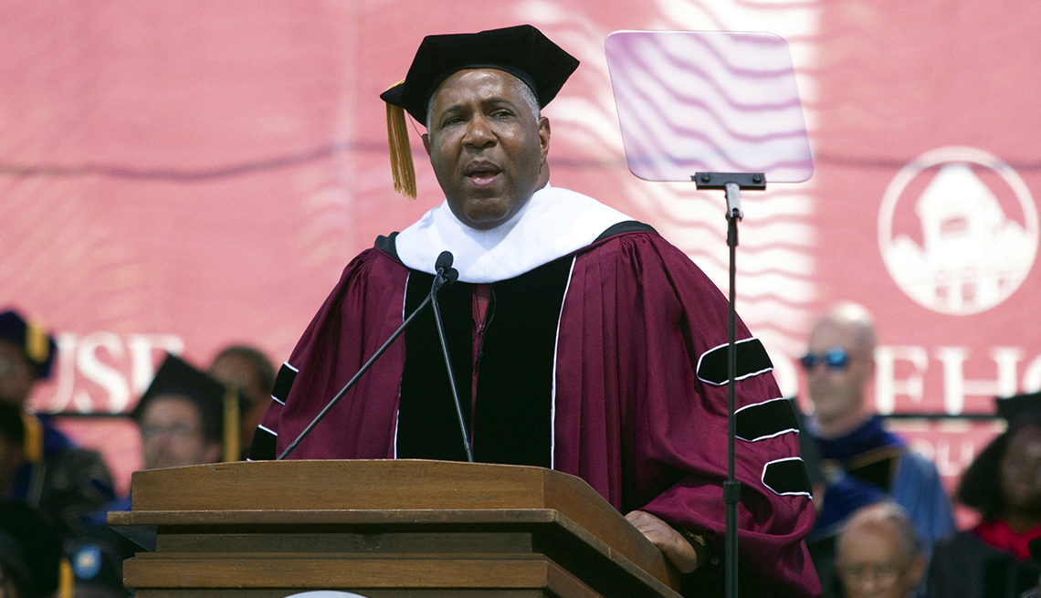 Robert F. Smith speaks at 2019 Morehouse College graduation