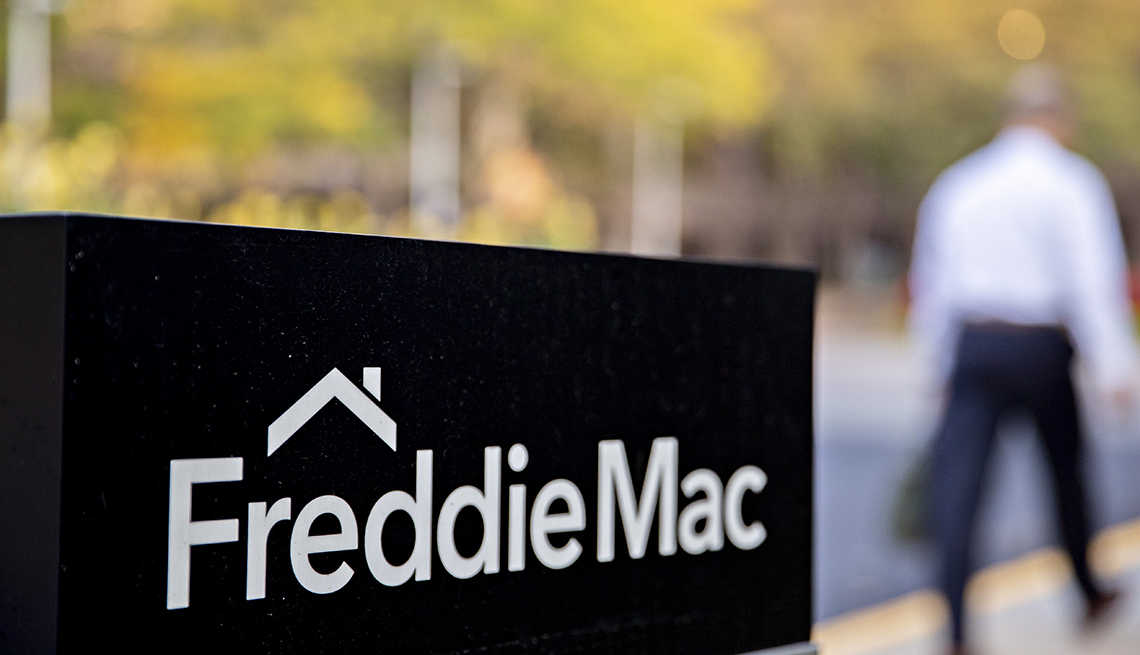 Letrero en el edificio de Freddie Mac en McLean, Virginia, EE. UU.