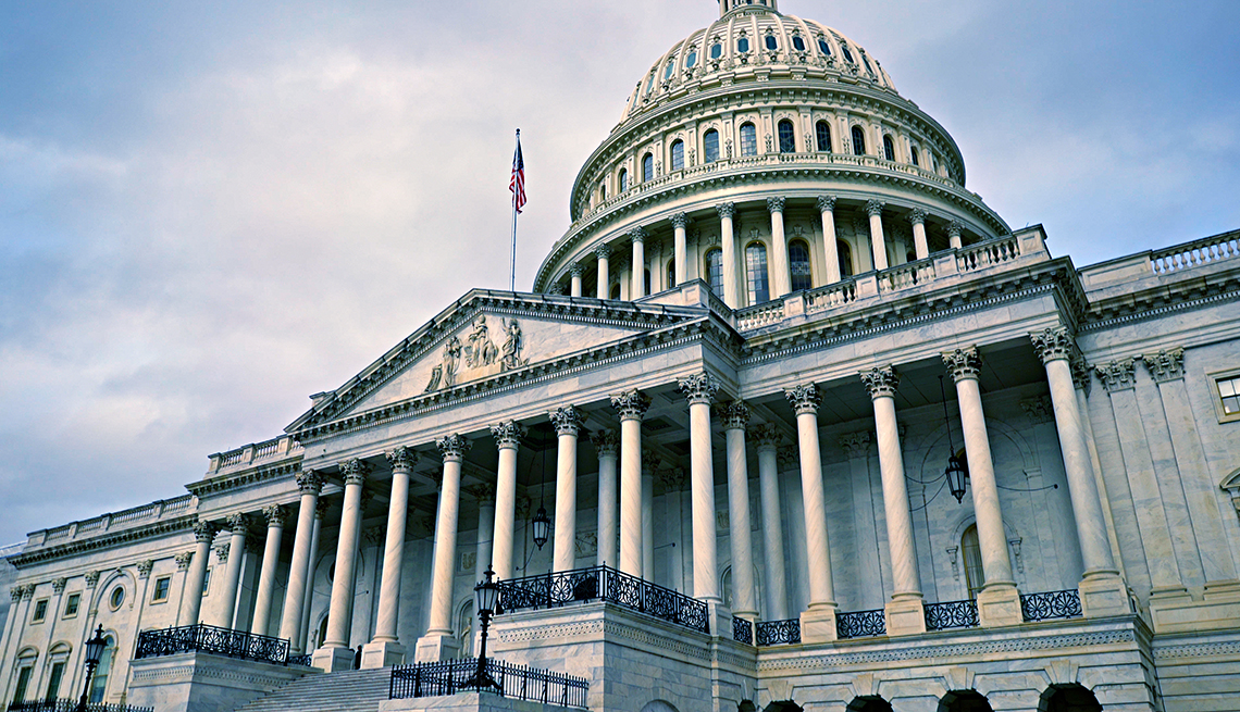 Exterior del Capitolio de Estados Unidos en Washington, D.C.