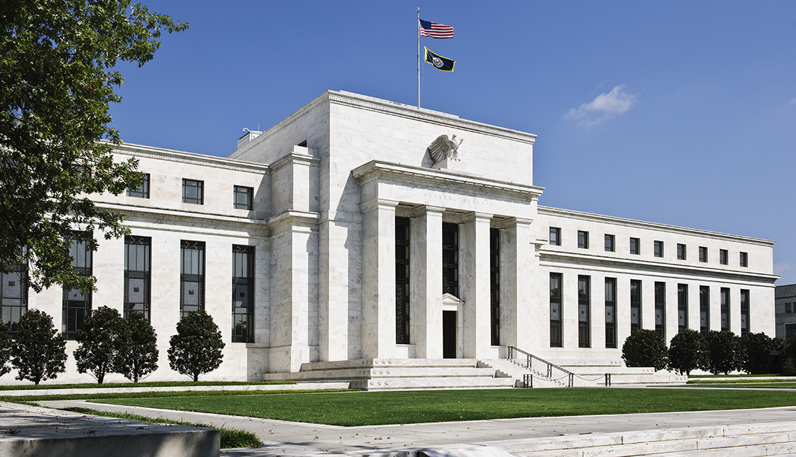 Exterior del edificio de la Reserva Federal de Estados Unidos en Washington D.C.