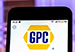 gpc - logo of a corporation that has long paid shareholders annual dividends 
