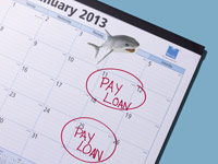 calendar with pay day to loan sharks