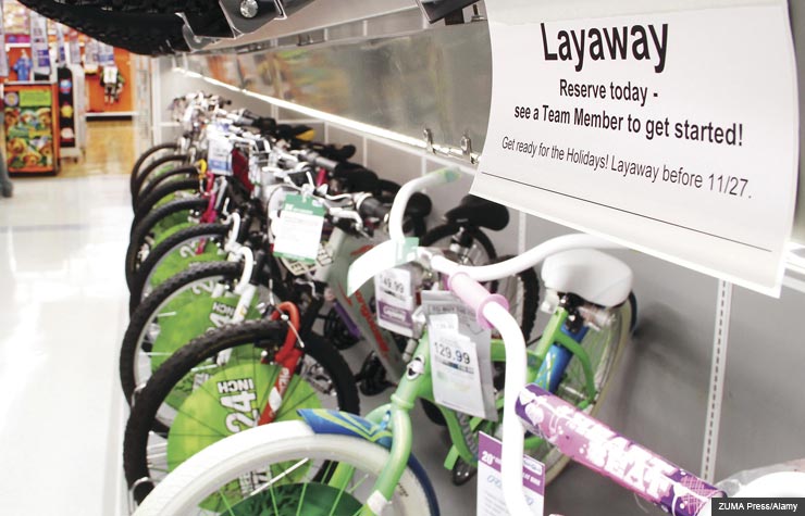 Bicycles in store. Dos and Don'ts of using layaway. (ZUMA Press/Alamy)