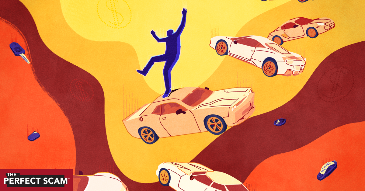 Social graphic - A man on top of a car falling