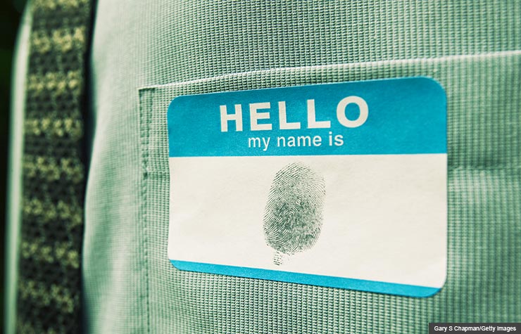 identity theft prevention fingerprint hello my name is sticker shirt