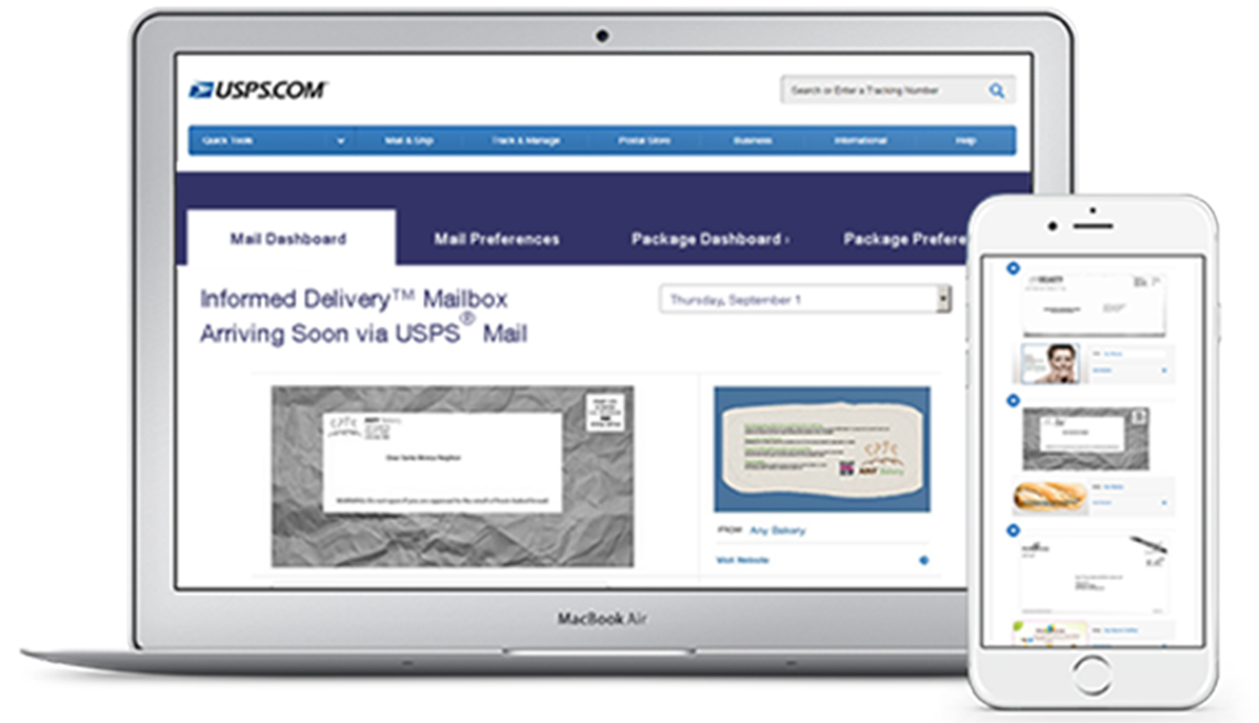 Informed delivery from the USPS , New Postal Service Tool Can Help Fight Fraud