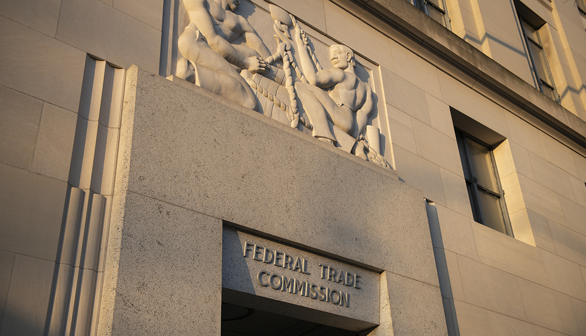 A general view of the Federal Trade Commission (FTC) building amid the ongoing COVID-19 pandemic 