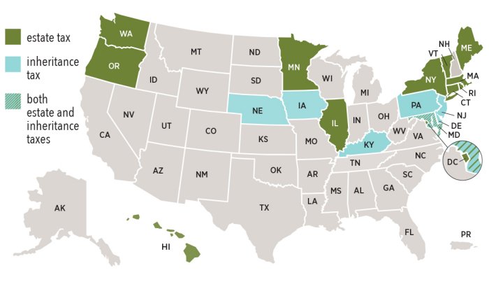 Does Your State Have Estate And Inheritance Taxes? – Real Estate Parker ...