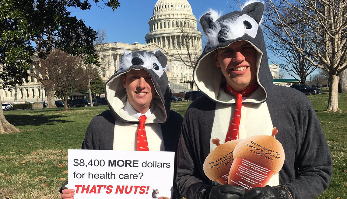 AARP Squirrels, 8400 for health care, that is nuts