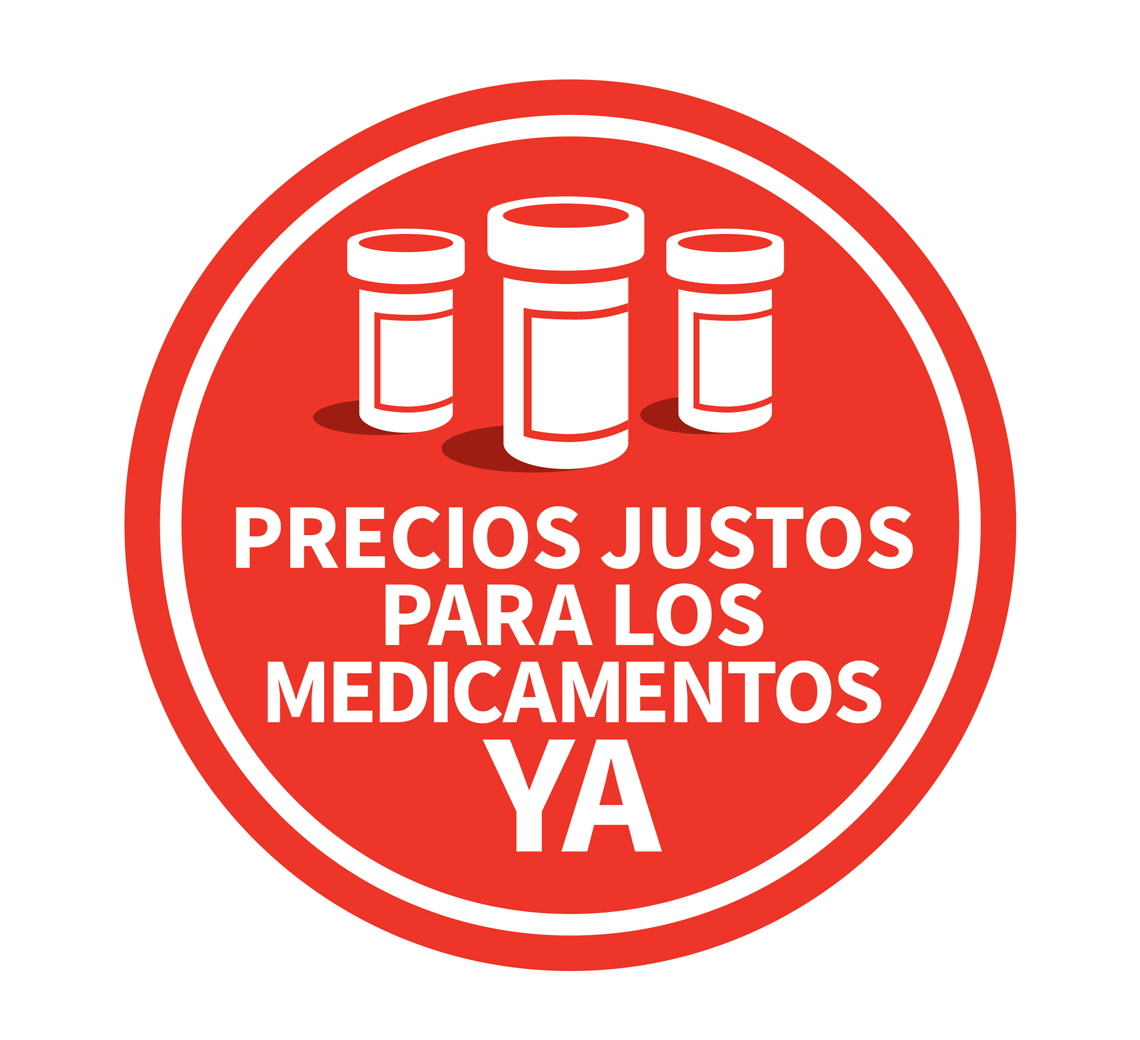 Logo de la campaña precios justos para los medicamentos ya