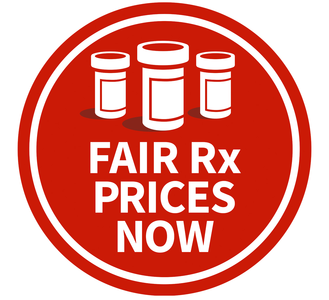 fair prescription prices now logo with icons of pill bottles