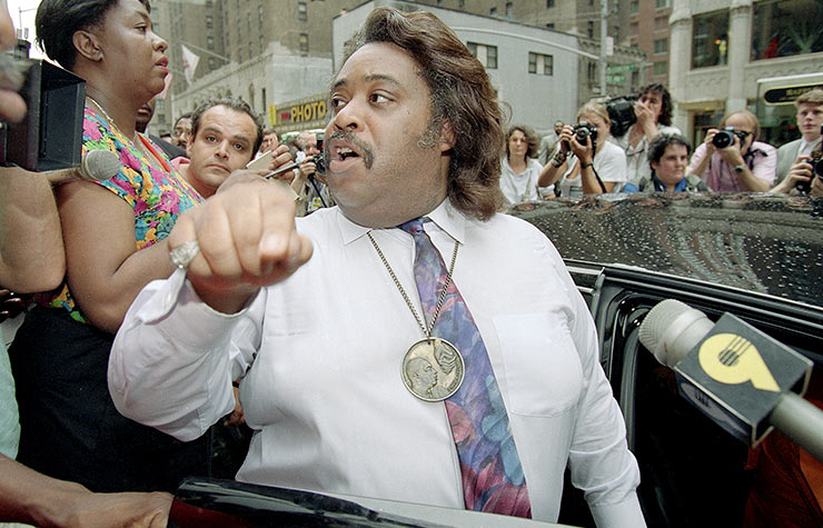 Activist Rev. Al Sharpton speaks outside the Democratic National Convention in New York in 1992., Historical Review of Leading Black Civil Rights Organizations