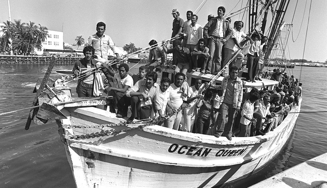 Llegada de los Marielitos a Miami en 1980