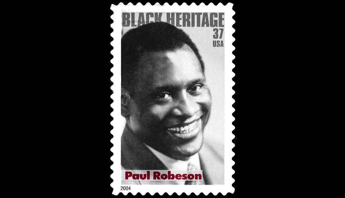 Paul Robeson postage stamp