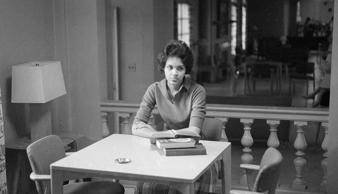 Charlayne Hunter, dorm room, University of Georgia, 1961, 