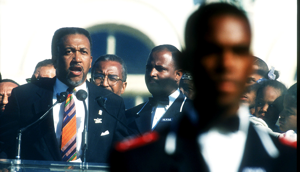 Civil rights leader Benjamin Chavis Jr., founder of the National African American Leadership Summit, served as the march’s national director. Chavis and the committee organized the march, and Louis Farrakhan was the march’s leader and spokesman. 