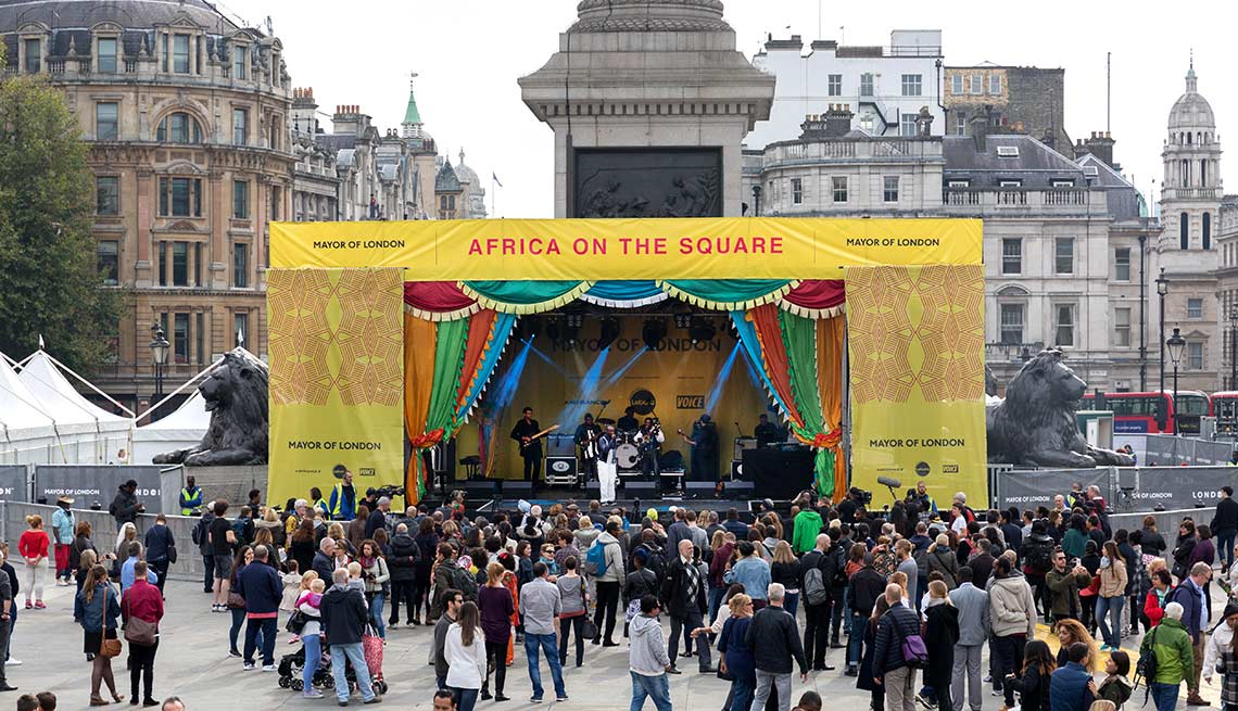 Africa on the Square is organized by the Mayor of London for Black History Month 