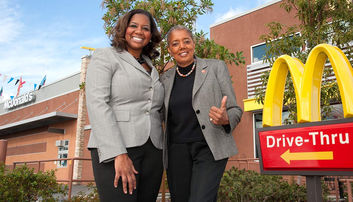 Patricia Williams and daughter Nicole Enearu owners of McDonald’s in the Los Angeles area 