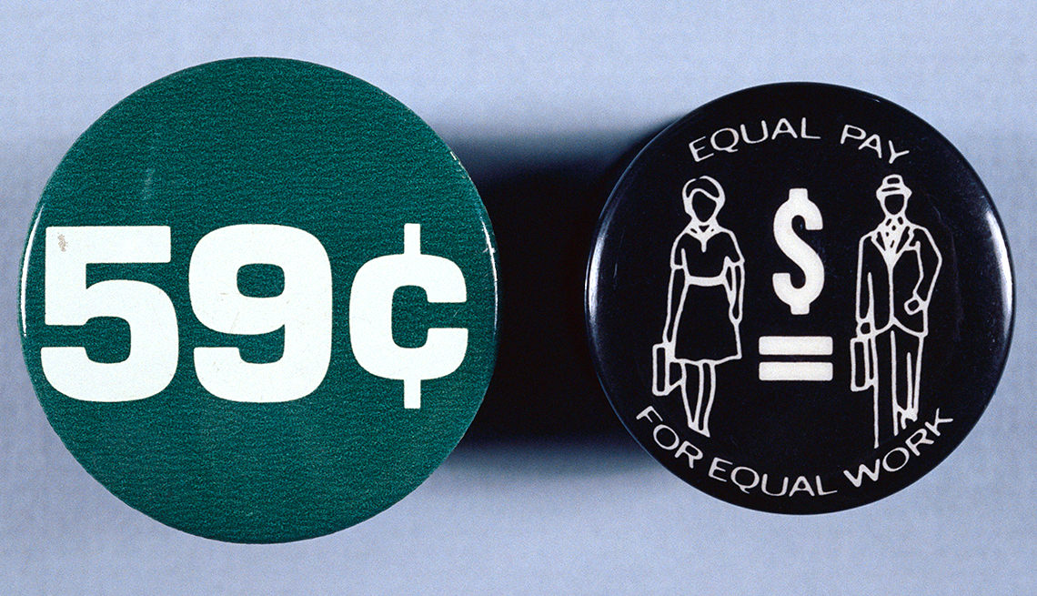 Buttons For Pay Equity, Civil Rights Movement, 1963 Was a Year With Lasting Impact, AARP Politics, Events And History