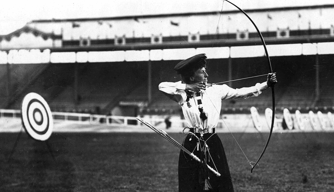 10 Great Older Olympians Who Went for the Gold - Queenie Newall, archery