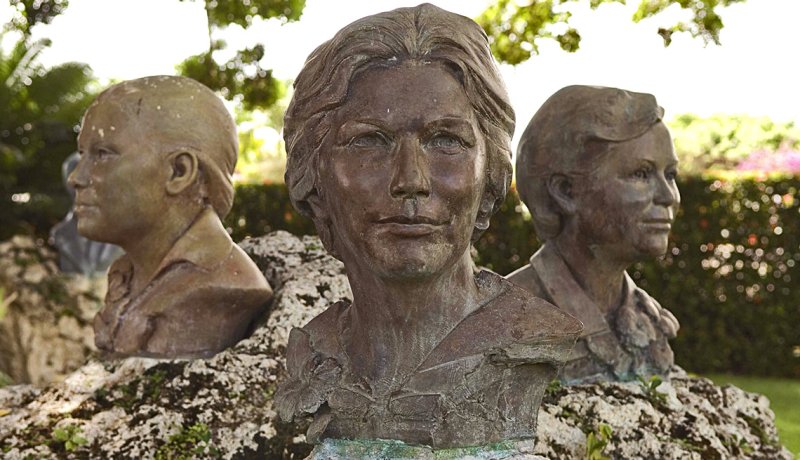 Bustos de las hermanas Mirabal