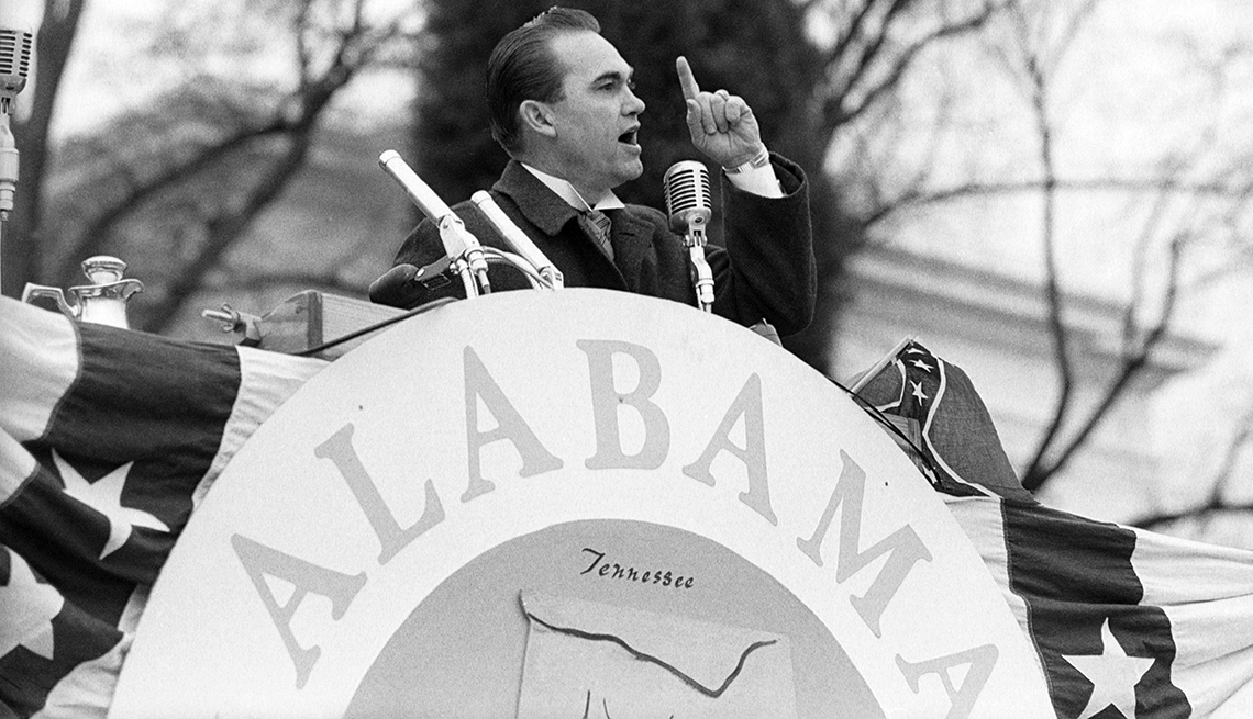 1963 - Juramentación del gobernador electo de Alabama, George G. Wallace