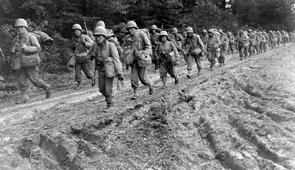 Japanese-American infantrymen, 442nd Regimental Combat Team, Chambois Sector, France, 1944, Battle I can't forget