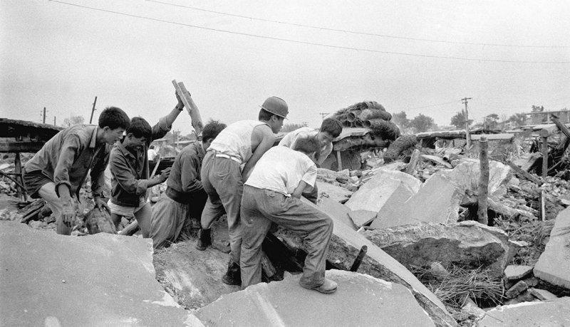 Terremoto en Tangshan, China