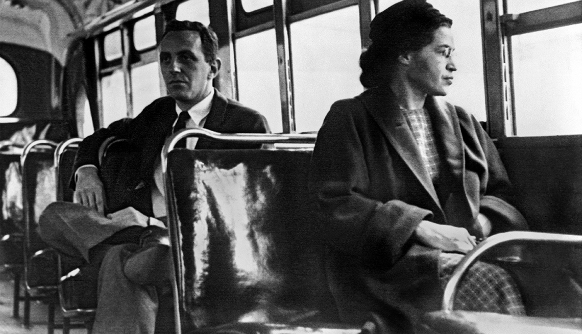 Rosa Parks en el autobús