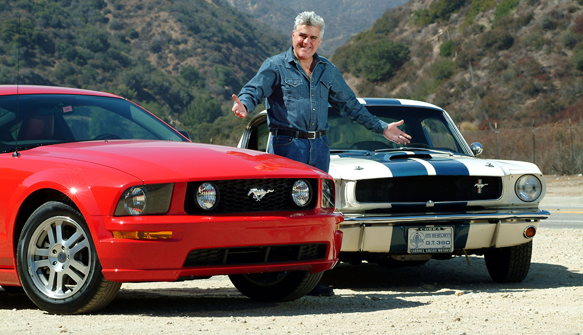 Jay Leno, 2005 Shelby Mustang GT, 1965 Shelby Coupe, Ford Mustang: A Great 50-Year Trajectory