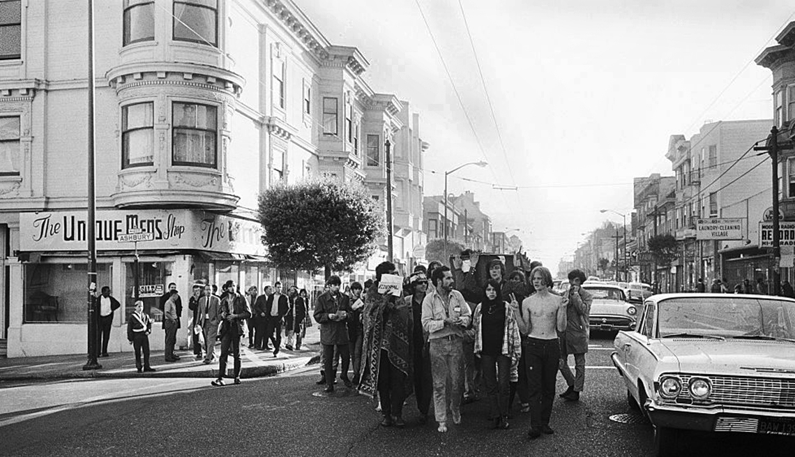 Summer of Love then Haight Ashbury neighborhood